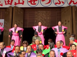 稀勢の里と一緒に豆まき1